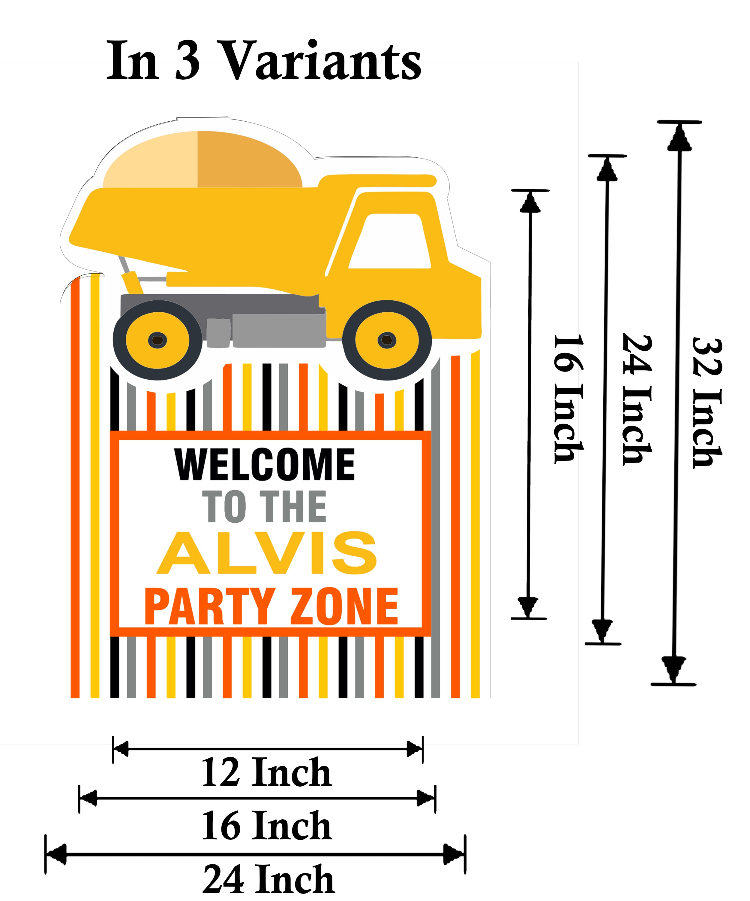 Construction Theme Birthday Party Yard Sign/Welcome Board