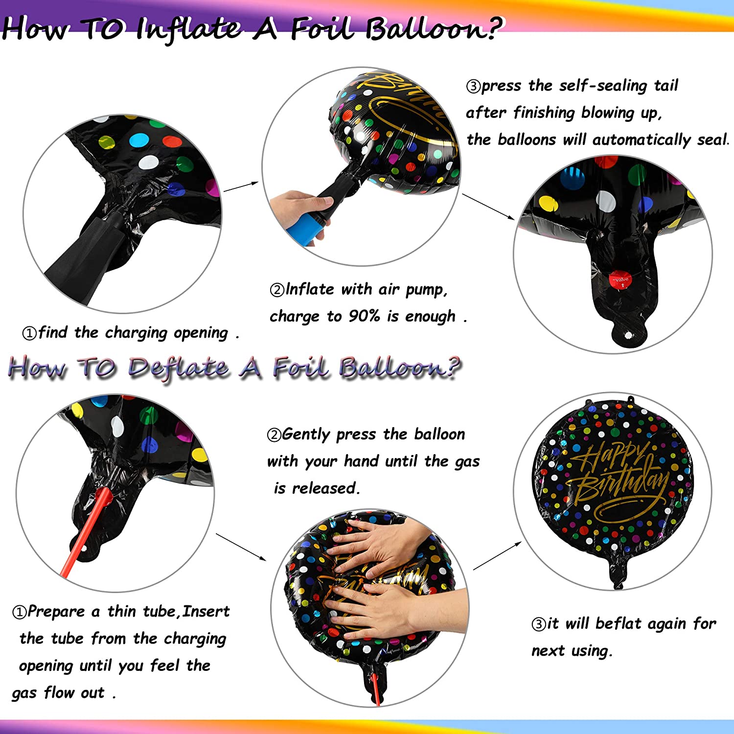 4 pc Gaming Balloons Foil Helium Balloons For Gaming Birthday