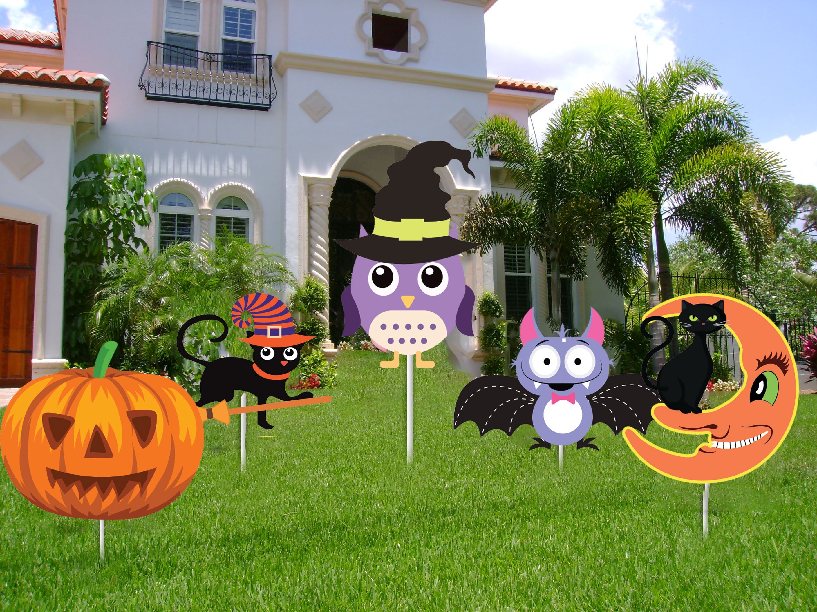 Halloween Party Decoration Cutouts / Yard Sign