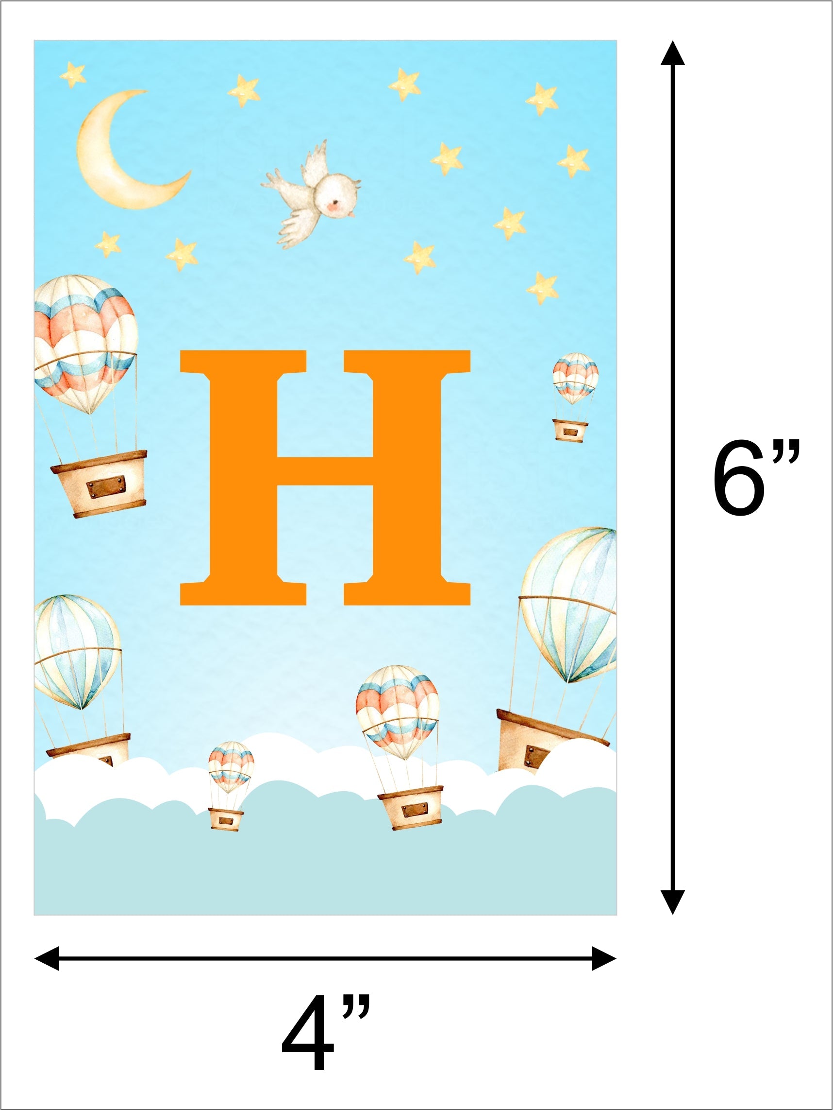 Hot Air Theme Birthday Party Banner for Decoration