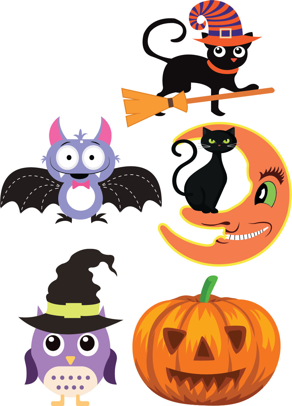 Halloween Party Decoration Cutouts / Yard Sign