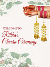 Choora Ceremony Signage Welcome Board for Decoration