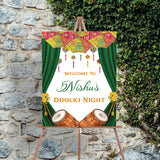 Dholki Ceremony Signage or Welcome Board for Decoration