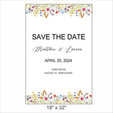 Wild Flower Save the date  E- Invite/Printed Invitation