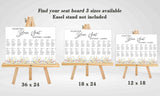 Wild Flower Theme Wedding Find your Seat Sitting Layout