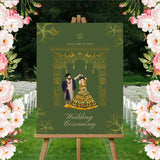 Indian Wedding Ceremony Welcome Board for Decoration