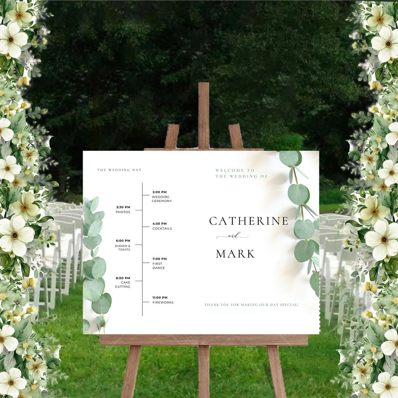 Wedding Day Timeline Board