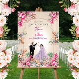 Engagement Ceremony Welcome Board for Decoration