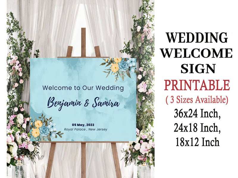 Wedding Welcome Sign Board for Decoration