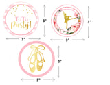 Ballerina Birthday Party Paper Decorative Straws