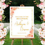 Reception Party Welcome Sign Board for Decoration