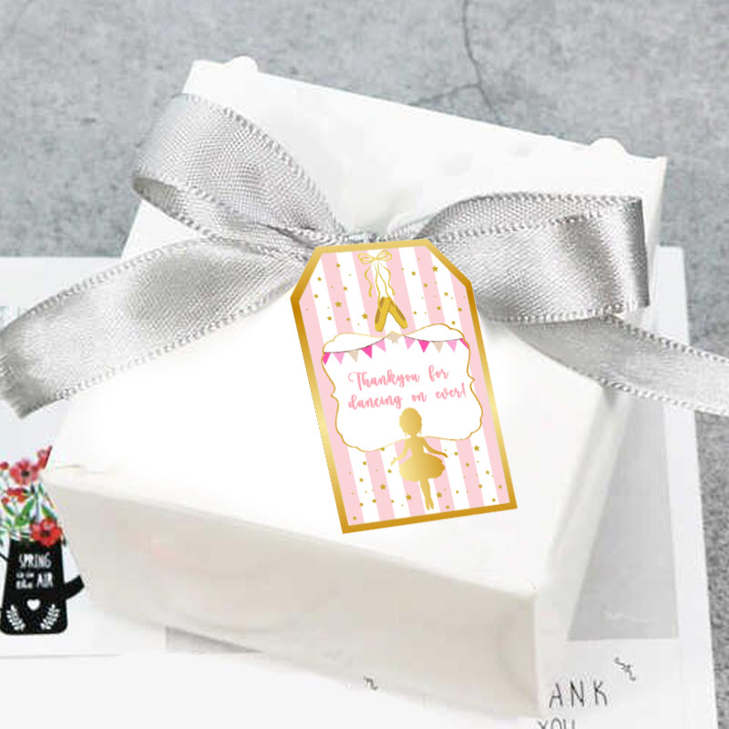 Ballerina Birthday Party Thank You Tags/Return Gift tags