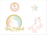 Unicorn Theme Birthday Party Cutouts