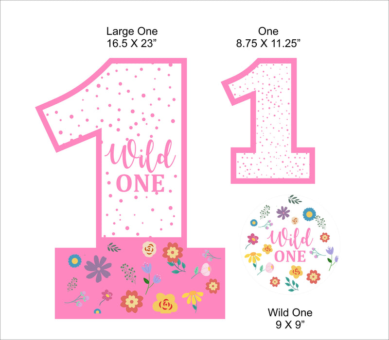 Wild One Theme Birthday Party Cutouts