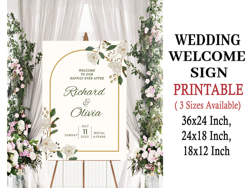 Wedding Welcome Sign Board for Decoration