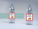 Sports Theme Water Bottle Labels