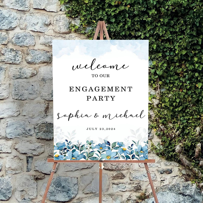 Engagement Party Welcome Board for Decoration