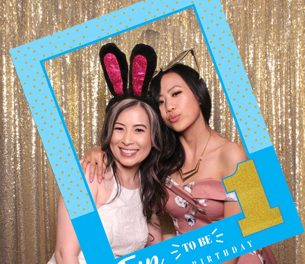 One Is Fun Birthday Party Selfie Photo Booth Frame & Props