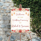 Indian Wedding Ceremony Welcome Board for Decoration