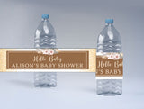 Boho Theme Baby Shower Water Bottle Labels