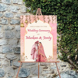 Indian Wedding Ceremony Welcome Board for Decoration