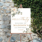 30th Theme Birthday Party Yard Sign/Welcome Board