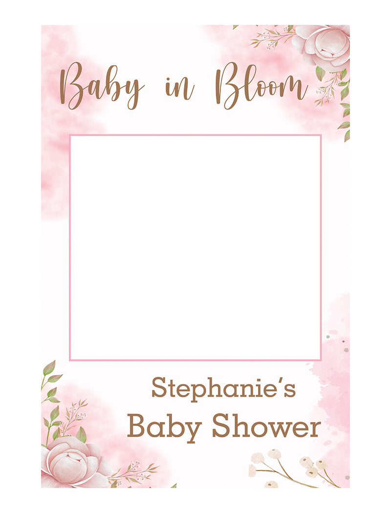 Baby Shower Party Selfie Photo Booth Frame