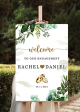 Engagement Party Welcome Board for Decoration