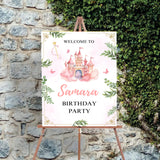 Princess Theme Birthday Party Yard Sign/Welcome Board