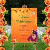 Indian Wedding Ceremony Welcome Board for Decoration