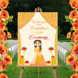 Wedding Haldi Ceremony Welcome Board for Decoration