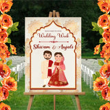 Indian Wedding Ceremony Welcome Board/Sign for Decoration