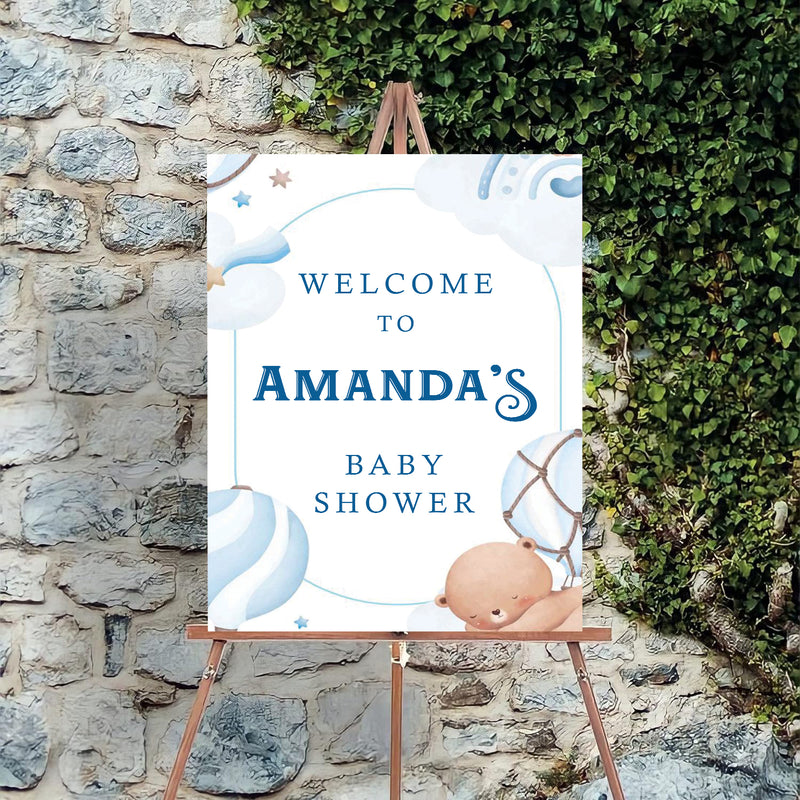 Baby Shower Welcome Board Sign for Decoration