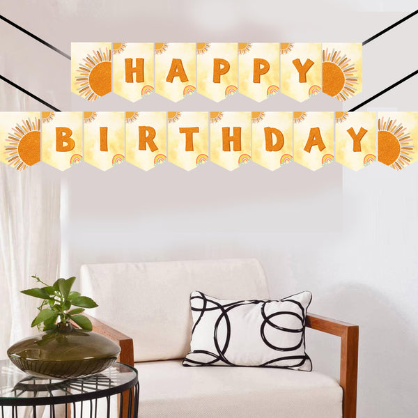 First Trip Around The Sun  Theme  Birthday Party Banner for Decoration