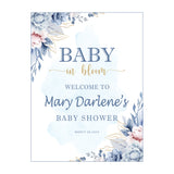 Baby in Bloom Baby Shower Welcome Board Sign for Decoration