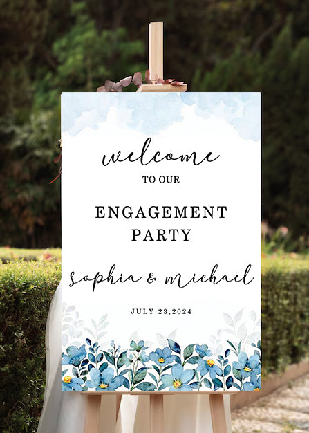 Engagement Party Welcome Board for Decoration