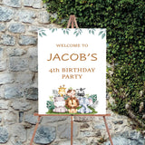 Jungle Safari Theme Birthday Party Yard Sign/Welcome Board