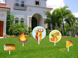 Lohri Party Cutouts for Decoration- Set of 5