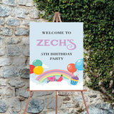 Rainbow Theme Birthday Party Yard Sign/Welcome Board