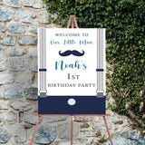 Little Man Theme Birthday Party Yard Sign/Welcome Board.