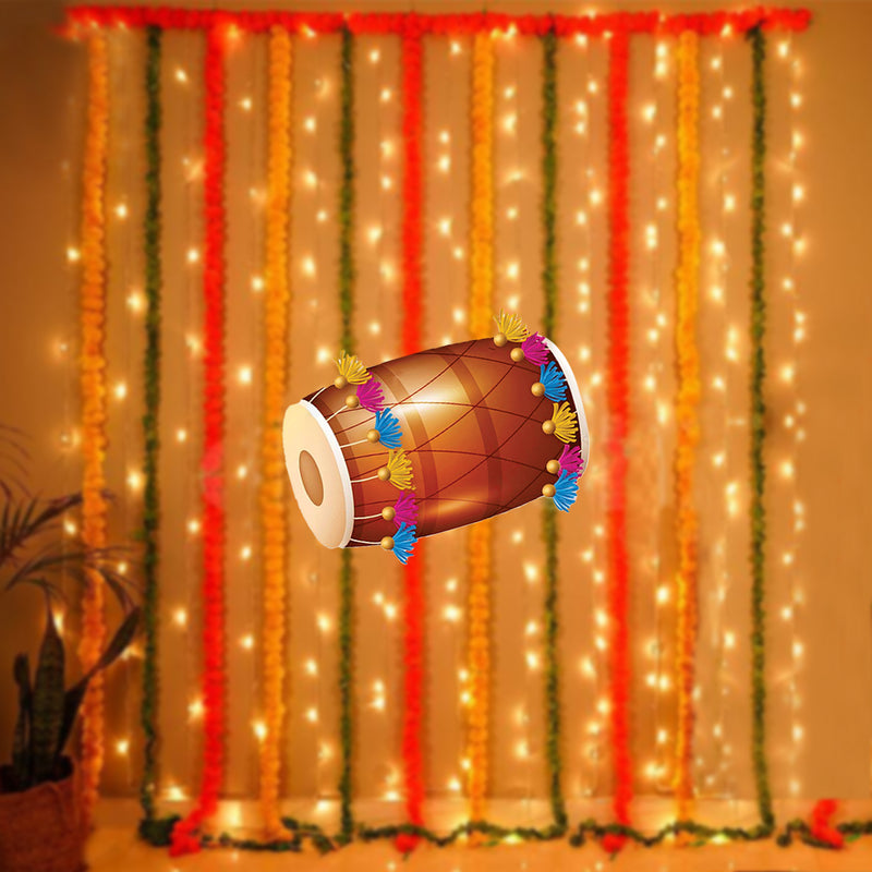 Lohri Party Cutouts for Decoration- 1 Dhol Cutout