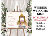 Indian  Punjabi Wedding Anand Karaj Ceremony Welcome Board Sign for Decoration