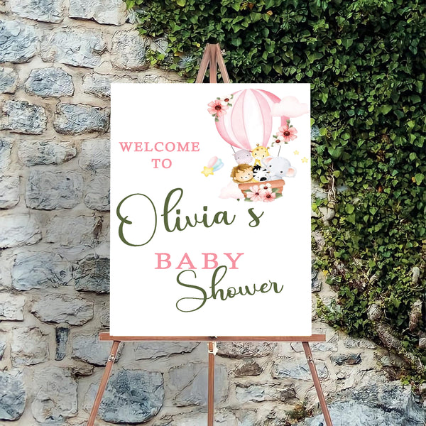 Baby Shower Welcome Board Sign for Decoration