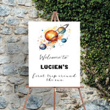 Space Theme Birthday Party Yard Sign/Welcome Board