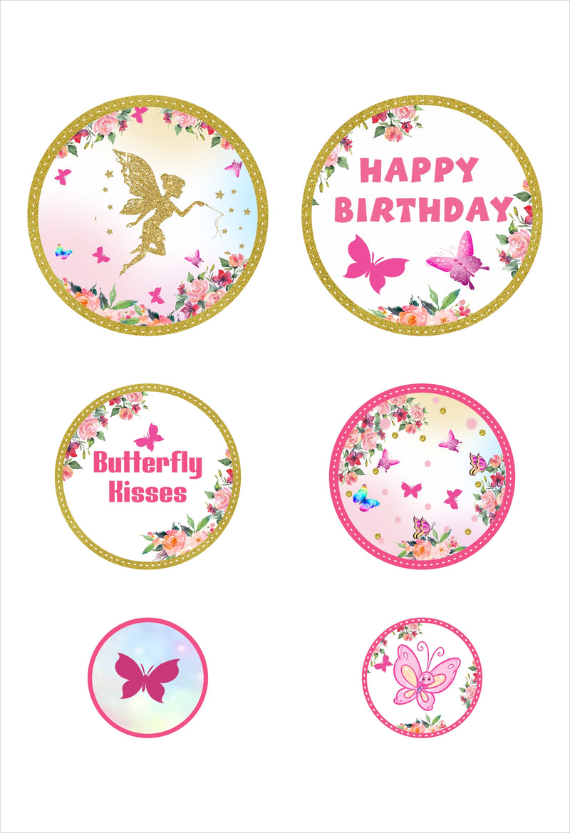 Butterflies and Fairies Theme Birthday Party Table Confetti