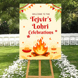 Lohri Party Personalized Yard Sign/Welcome Board