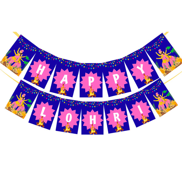 Happy Lohri  Banner or Buntings  for Decoration