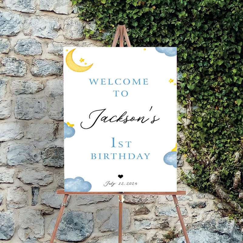 Twinkle Twinkle Little Star Theme Birthday Party Yard Sign/Welcome Board.