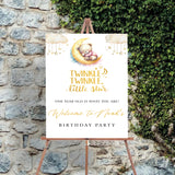 Twinkle Twinkle Little Star Theme Birthday Party Yard Sign/Welcome Board.