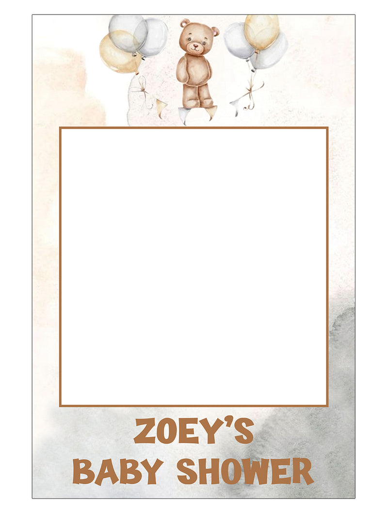 Baby Shower Party Selfie Photo Booth Frame